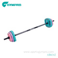 PU Weight Lifting Barbell Set